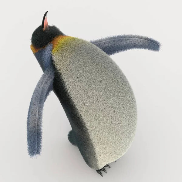 Renderização Pinguim Desenhos Animados — Fotografia de Stock