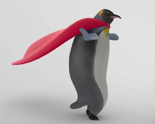 Rendu Pingouins Dessin Animé — Photo