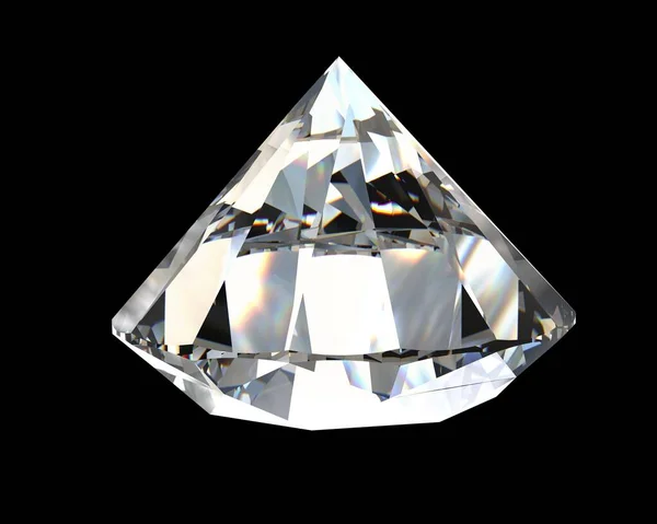 Diamant Kristal Geïsoleerd Achtergrond — Stockfoto