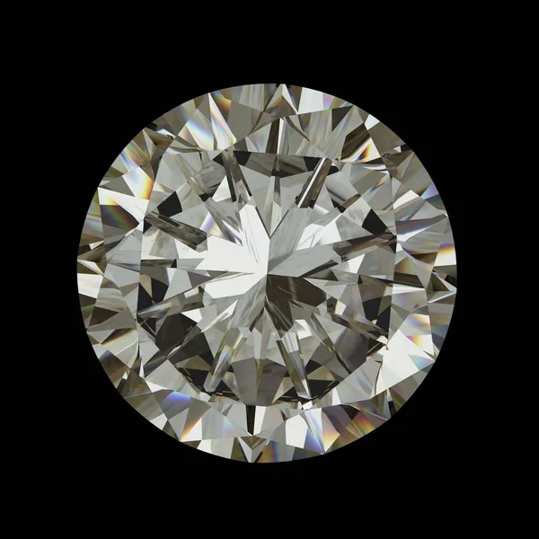 Cristal Diamante Aislado Sobre Fondo — Foto de Stock