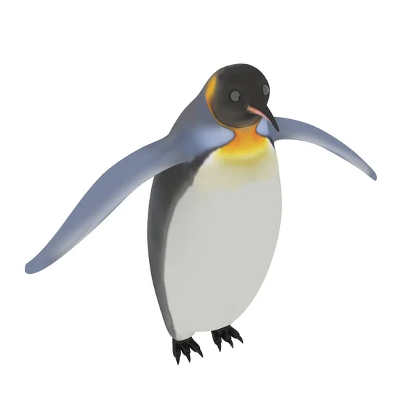 Rendering Pinguino Carino — Foto Stock