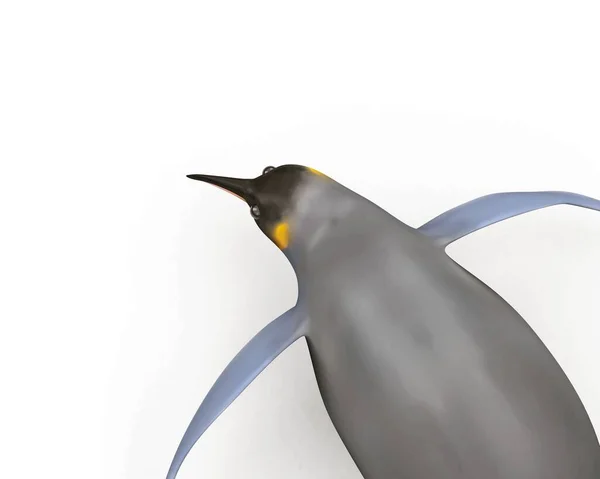 Рендеринг Мультяшных Пингвинов — стоковое фото