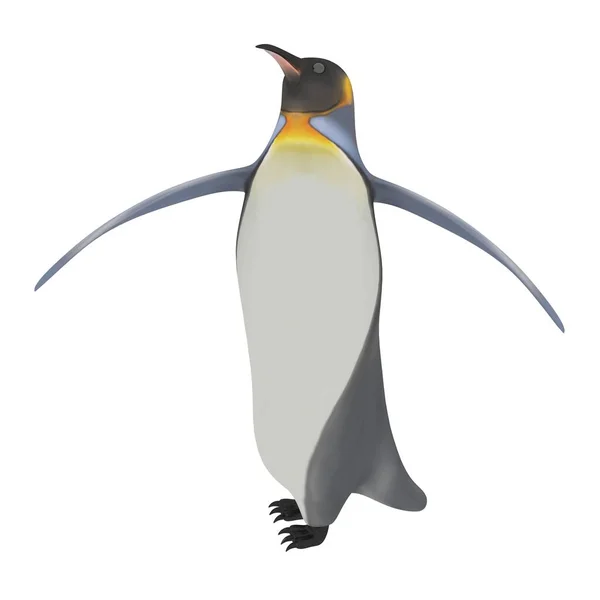 Рендер Симпатичного Пингвина — стоковое фото