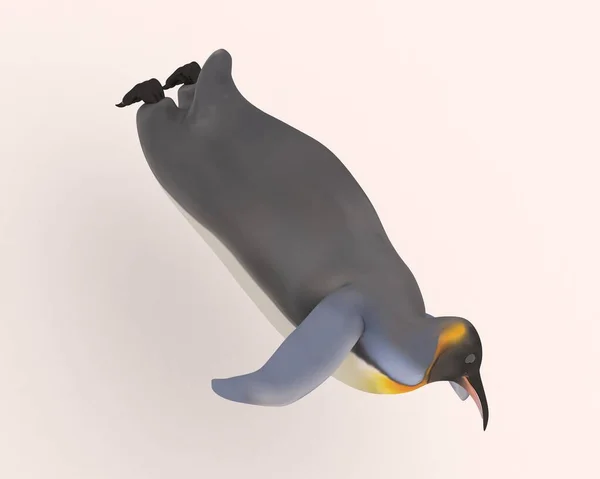 Renderização Pinguins Desenhos Animados — Fotografia de Stock
