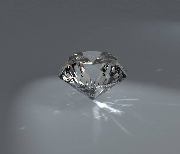 diamond crystal isolated on background