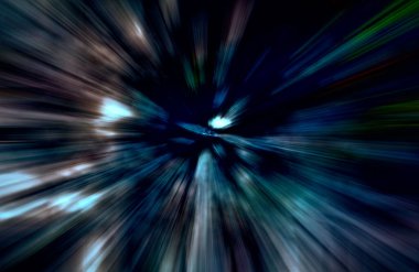 soyut ışık hareketi, koyu arkaplan, uzay broşürünü kopyala