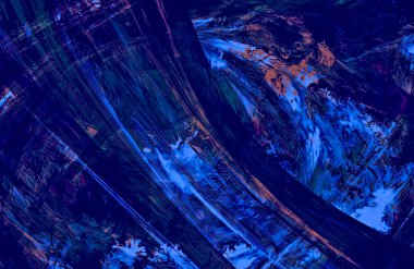 Soyut Mavi duvar kağıdı kapağı, hareket halindeki desen çizgileri, boşluğu kopyala 