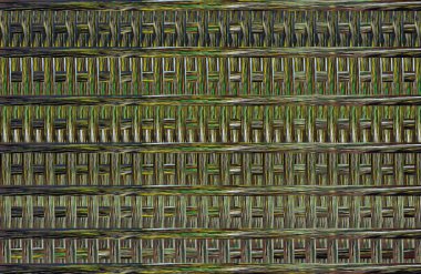 Geometrik fayanslı rengarenk deseni ve güzel renkleri olan soyut tasarım. 