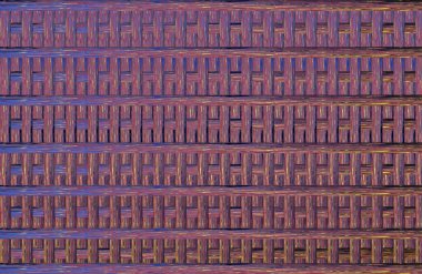 Geometrik fayanslı rengarenk deseni ve güzel renkleri olan soyut tasarım. 