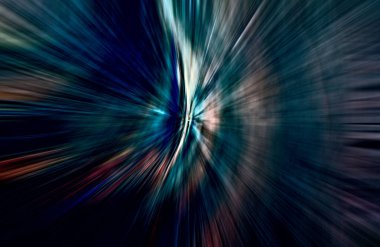 soyut ışık hareketi, koyu arkaplan, uzay broşürünü kopyala