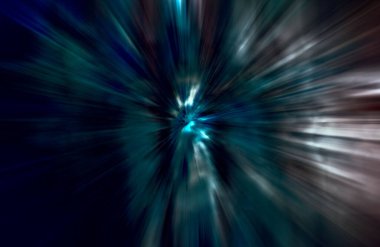 Hızlanma hareketi, ışık ve çizgiler koyu arkaplan üzerinde hızla hareket ediyor