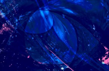 Soyut Mavi duvar kağıdı kapağı, hareket halindeki desen çizgileri, boşluğu kopyala 