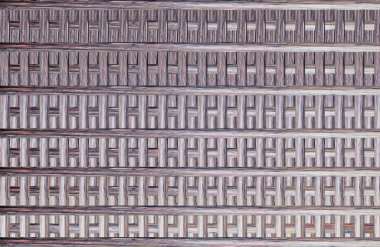 Geometrik fayanslı rengarenk deseni ve güzel renkleri olan soyut tasarım. 