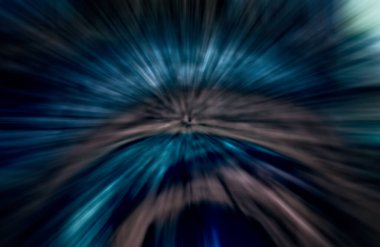 Hızlanma hareketi, ışık ve çizgiler koyu arkaplan üzerinde hızla hareket ediyor