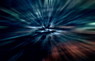 Hızlanma hareketi var. Işık ve çizgiler koyu arkaplanda hızla hareket ediyor