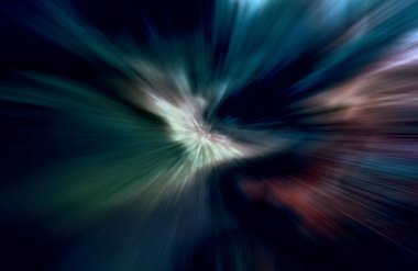 Hızlanma hareketi, ışık ve çizgiler koyu arkaplan üzerinde hızla hareket ediyor