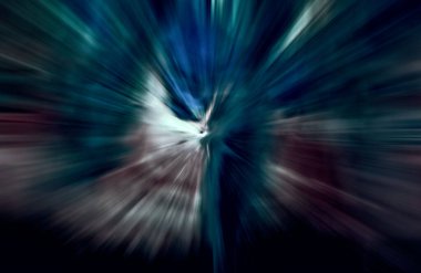 Hızlanma hareketi, ışık ve çizgiler koyu arkaplan üzerinde hızla hareket ediyor