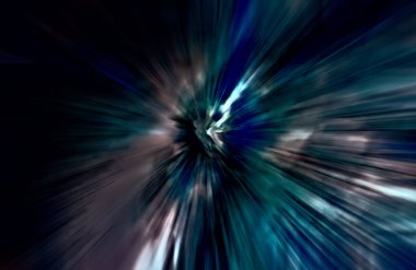 Hızlanma hareketi, ışık ve çizgiler koyu arkaplan üzerinde hızla hareket ediyor