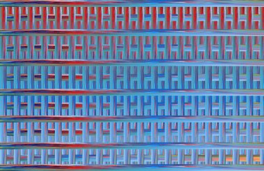 Geometrik kaplamalı güzel renklere sahip Soyut Tasarım, Yaratıcılık Arkaplanı