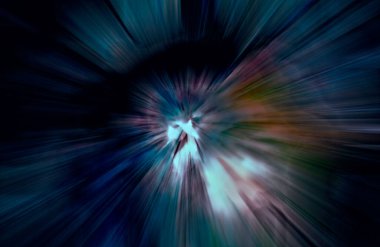 Hızlanma hareketi, ışık ve çizgiler koyu arkaplan üzerinde hızla hareket ediyor