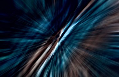 Hızlanma hareketi, ışık ve çizgiler koyu arkaplan üzerinde hızla hareket ediyor