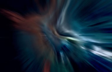 Hızlanma hareketi var. Işık ve çizgiler koyu arkaplanda hızla hareket ediyor