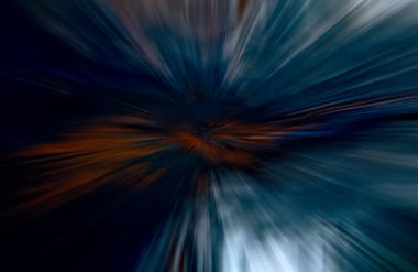 Hızlanma hareketi var. Işık ve çizgiler koyu arkaplanda hızla hareket ediyor