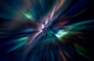 Hızlanma hareketi, ışık ve çizgiler koyu arkaplan üzerinde hızla hareket ediyor