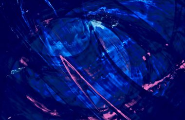 Soyut Mavi duvar kağıdı kapağı, hareket halindeki desen çizgileri, boşluğu kopyala 