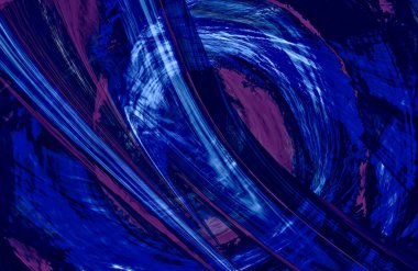 Soyut Mavi duvar kağıdı kapağı, hareket halindeki desen çizgileri, boşluğu kopyala 
