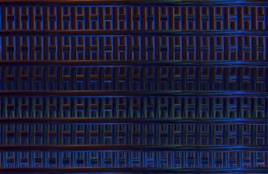 Geometrik fayanslı rengarenk deseni ve güzel renkleri olan soyut tasarım. 