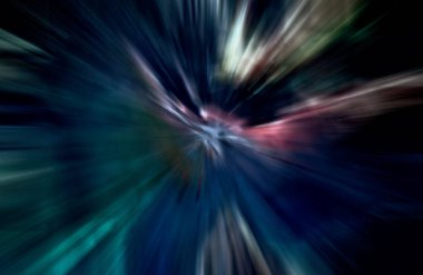 Hızlanma hareketi, ışık ve çizgiler koyu arkaplan üzerinde hızla hareket ediyor