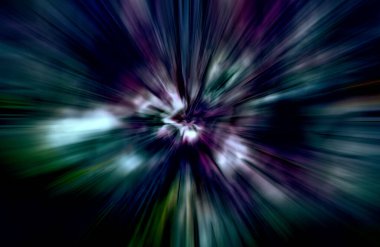 Hızlanma hareketi, ışık ve çizgiler koyu arkaplan üzerinde hızla hareket ediyor