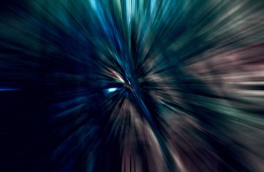 Hızlanma hareketi, ışık ve çizgiler koyu arkaplan üzerinde hızla hareket ediyor