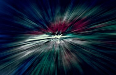 Hızlanma hareketi, ışık ve çizgiler koyu arkaplan üzerinde hızla hareket ediyor