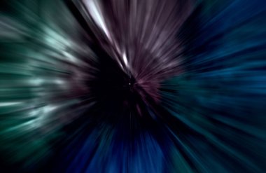 Hızlanma hareketi var. Işık ve çizgiler koyu arkaplanda hızla hareket ediyor