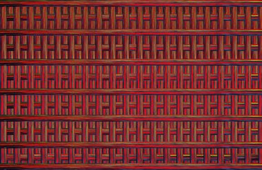 Geometrik fayanslı rengarenk deseni ve güzel renkleri olan soyut tasarım. 