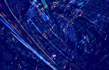 Soyut Mavi duvar kağıdı kapağı, hareket halindeki desen çizgileri, boşluğu kopyala 