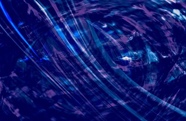 Soyut Mavi duvar kağıdı kapağı, hareket halindeki desen çizgileri, boşluğu kopyala 