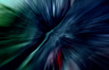 Hızlanma hareketi, ışık ve çizgiler koyu arkaplan üzerinde hızla hareket ediyor