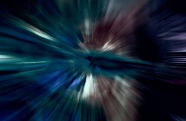 Hızlanma hareketi, ışık ve çizgiler koyu arkaplan üzerinde hızla hareket ediyor