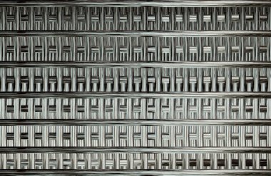 Geometrik fayanslı rengarenk deseni ve güzel renkleri olan soyut tasarım. 