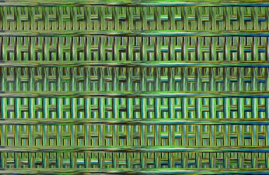 Geometrik fayanslı rengarenk deseni ve güzel renkleri olan soyut tasarım. 