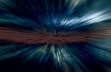 Hızlanma hareketi, ışık ve çizgiler koyu arkaplan üzerinde hızla hareket ediyor