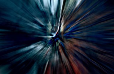 Hızlanma hareketi, ışık ve çizgiler koyu arkaplan üzerinde hızla hareket ediyor