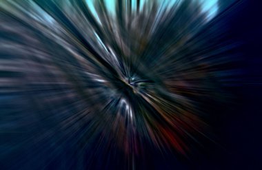 Hızlanma hareketi, ışık ve çizgiler koyu arkaplan üzerinde hızla hareket ediyor