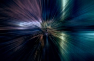 Hızlanma hareketi, ışık ve çizgiler koyu arkaplan üzerinde hızla hareket ediyor