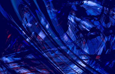 Soyut Mavi Arkaplan, desen desen çizgileri hareket halinde