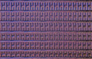 Geometrik fayanslı rengarenk deseni ve güzel renkleri olan soyut tasarım. 