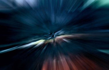 Hızlanma hareketi, ışık ve çizgiler koyu arkaplan üzerinde hızla hareket ediyor